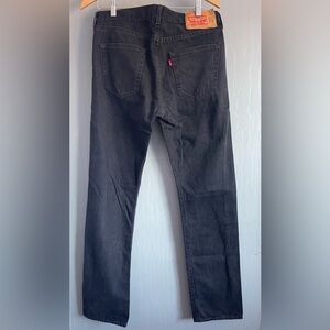 Levi's Men’s 501 Original Button-fly Straight-leg Black Jean Size W33xL34